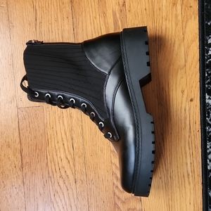 Calvin Klein Combat Boots Black W 11